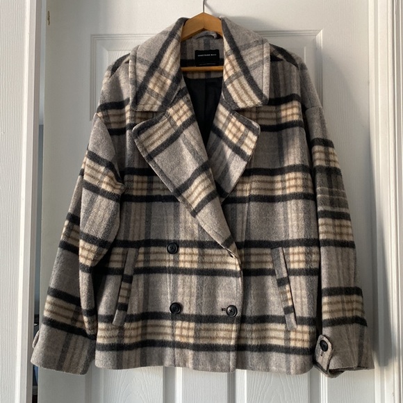 Macy’s Plaid Wool Jacket, Large - Picture 1 of 9